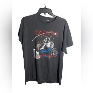 The exploited death before dishonour vintage original tour 1988 Rare t-shirt